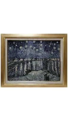 ローヌ川の星月夜文化刺繍の写真